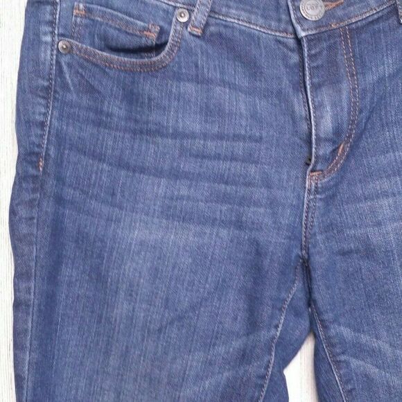 LOFT Size 4 Original Straight Cuffed Jeans - Picture 4 of 12